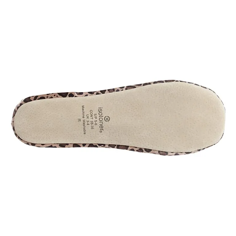Isotoner Satin Womens Ballerina Slippers