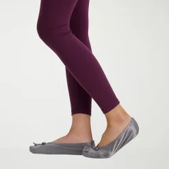 Isotoner Satin Womens Ballerina Slippers