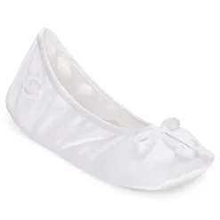 Isotoner Satin Womens Ballerina Slippers