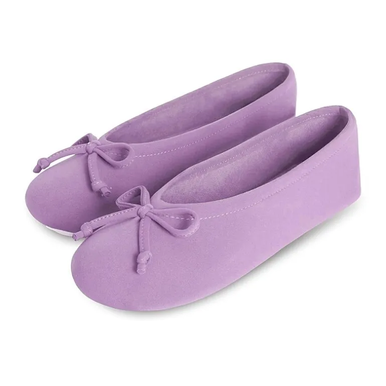 Isotoner Spandex Womens Ballerina Slippers