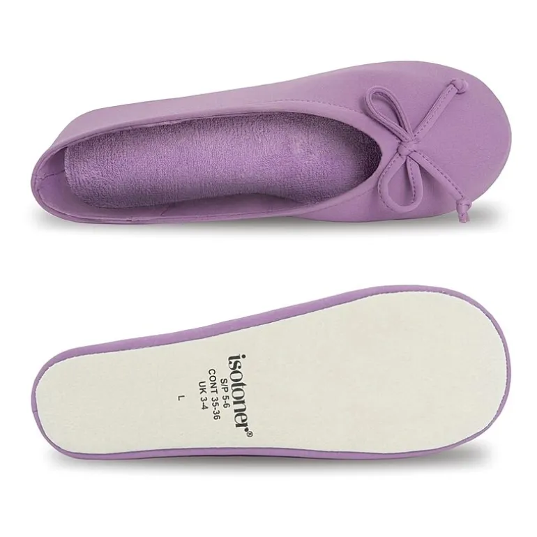 Isotoner Spandex Womens Ballerina Slippers