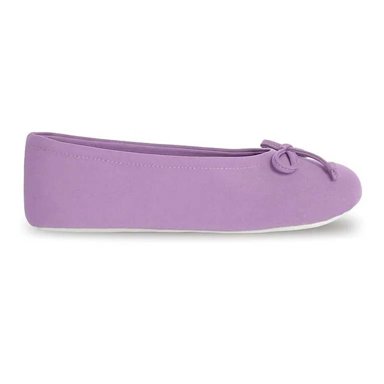 Isotoner Spandex Womens Ballerina Slippers