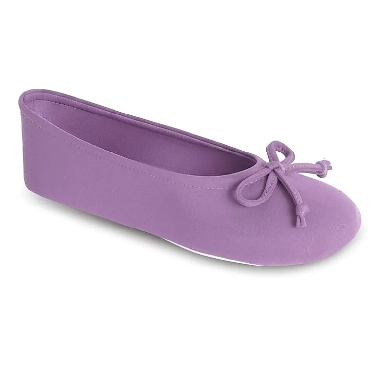 Isotoner Spandex Womens Ballerina Slippers