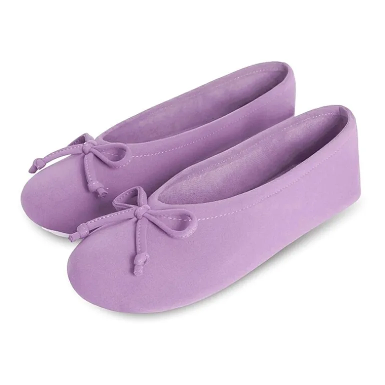 Isotoner Spandex Womens Ballerina Slippers