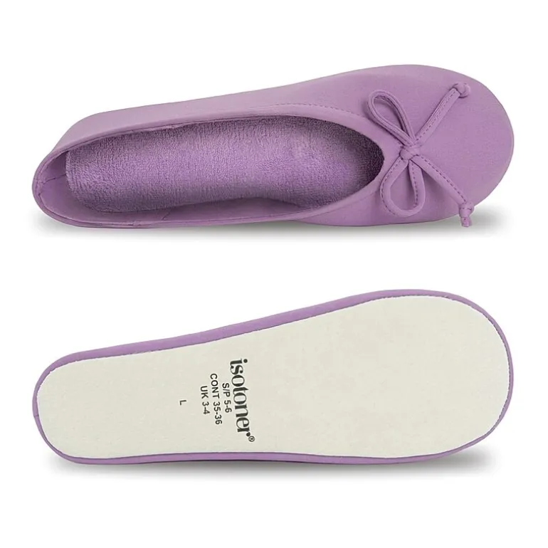 Isotoner Spandex Womens Ballerina Slippers