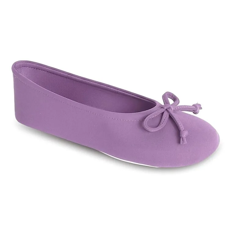 Isotoner Spandex Womens Ballerina Slippers