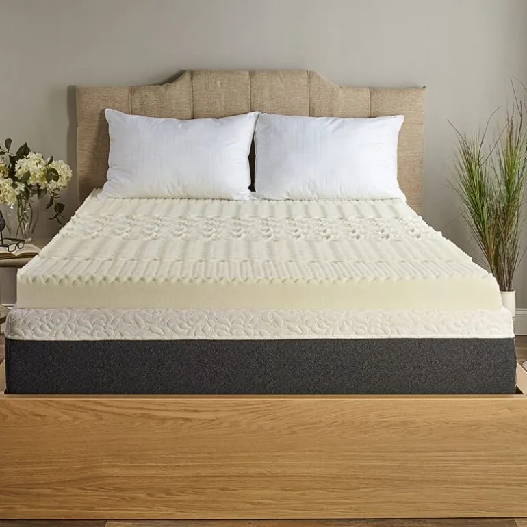 Isotonic® 4” 5-Zone Mattress Topper Featuring Isotonic®+ Memory Foam