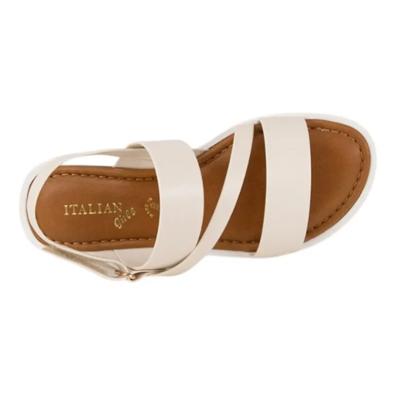 Italian Girls Esmeray Little & Big Kid Girls Slingback Strap Flat Sandals