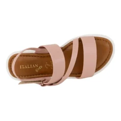Italian Girls Esmeray Little & Big Kid Girls Slingback Strap Flat Sandals
