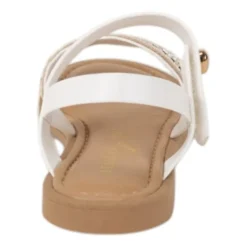 Italian Girls Lucine Little & Big Kid Girls Adjustable Strap Flat Sandals