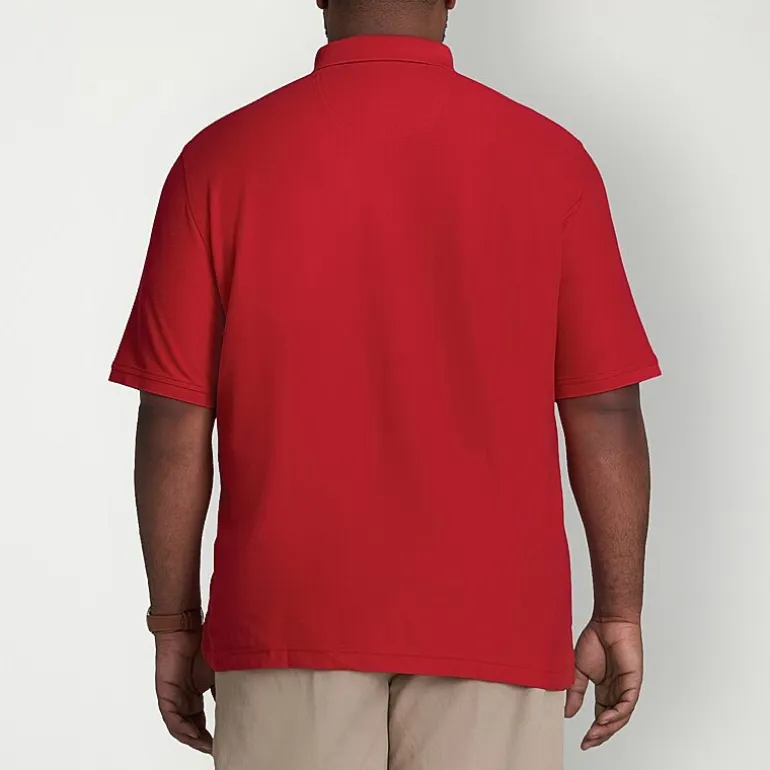 IZOD Advantage Performance Big and Tall Mens Classic Fit Short Sleeve Polo Shirt