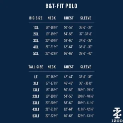 IZOD Advantage Performance Big and Tall Mens Classic Fit Short Sleeve Polo Shirt