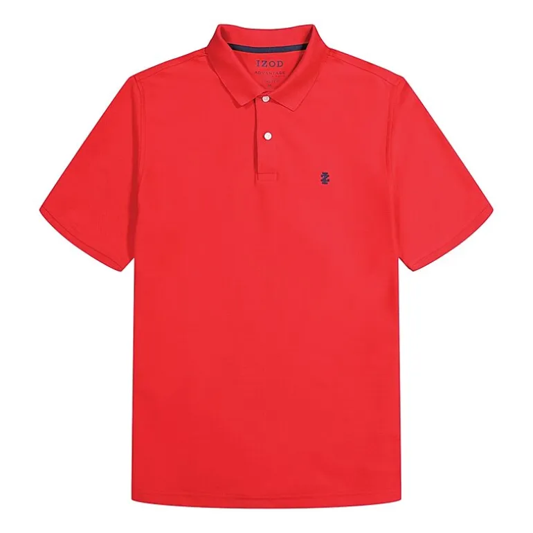 IZOD Advantage Performance Big and Tall Mens Classic Fit Short Sleeve Polo Shirt