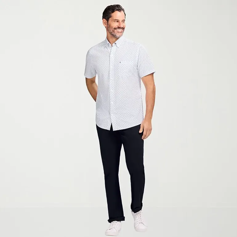 IZOD Breeze Mens Short Sleeve Athletic Fit Button-Down Shirt