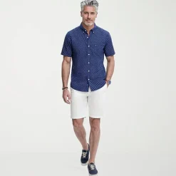 IZOD Breeze Mens Short Sleeve Athletic Fit Button-Down Shirt