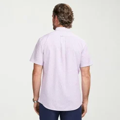IZOD Breeze Mens Short Sleeve Athletic Fit Button-Down Shirt