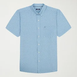IZOD Breeze Mens Short Sleeve Athletic Fit Button-Down Shirt