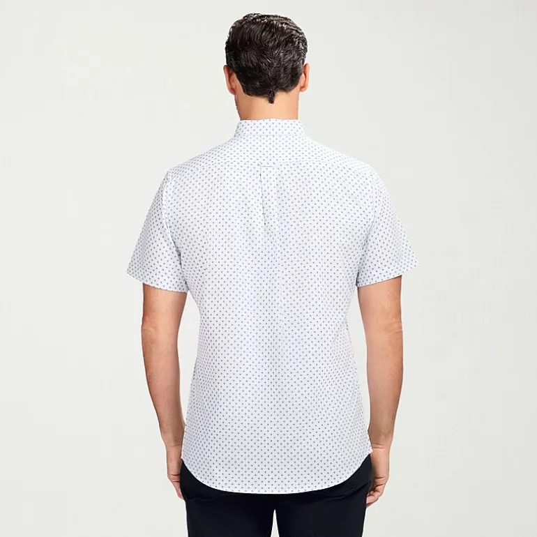 IZOD Breeze Mens Short Sleeve Athletic Fit Button-Down Shirt