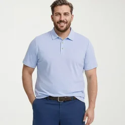 IZOD Dockside Slub Big and Tall Mens Classic Fit Short Sleeve Polo Shirt