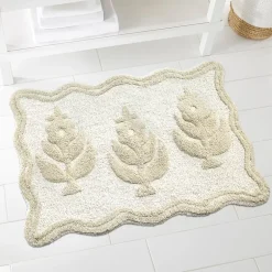 IZOD Henley Tufted With Non-Slip Latex Back Bath Rug