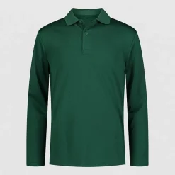 IZOD Little & Big Kid Boys Long Sleeve Regular Fit Wrinkle Resistant Moisture Wicking Polo Shirt