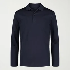 IZOD Little & Big Kid Boys Long Sleeve Regular Fit Wrinkle Resistant Moisture Wicking Polo Shirt