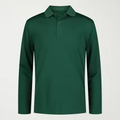 IZOD Little & Big Kid Boys Long Sleeve Regular Fit Wrinkle Resistant Moisture Wicking Polo Shirt