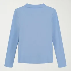 IZOD Little & Big Kid Girls Long Sleeve Regular Fit Stretch Fabric Polo Shirt