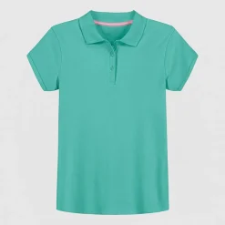 IZOD Little & Big Kid Girls Short Sleeve Regular Fit Polo Shirt