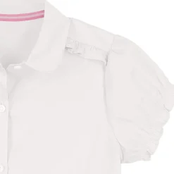 IZOD Little & Big Kid Girls Short Sleeve Regular Fit Stretch Fabric Button-Down Shirt