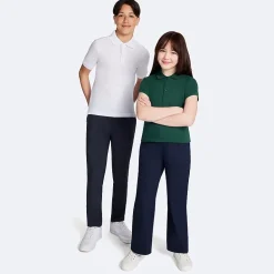 IZOD Little & Big Kid Girls Wide Leg Regular Fit Flat Front Pant