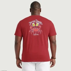 IZOD Mens Crew Neck Short Sleeve Classic Fit Big and Tall Graphic T-Shirt