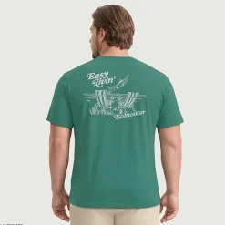 IZOD Mens Crew Neck Short Sleeve Classic Fit Big and Tall Graphic T-Shirt
