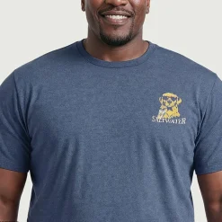 IZOD Mens Crew Neck Short Sleeve Classic Fit Big and Tall Graphic T-Shirt