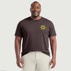 IZOD Mens Crew Neck Short Sleeve Classic Fit Big and Tall Graphic T-Shirt