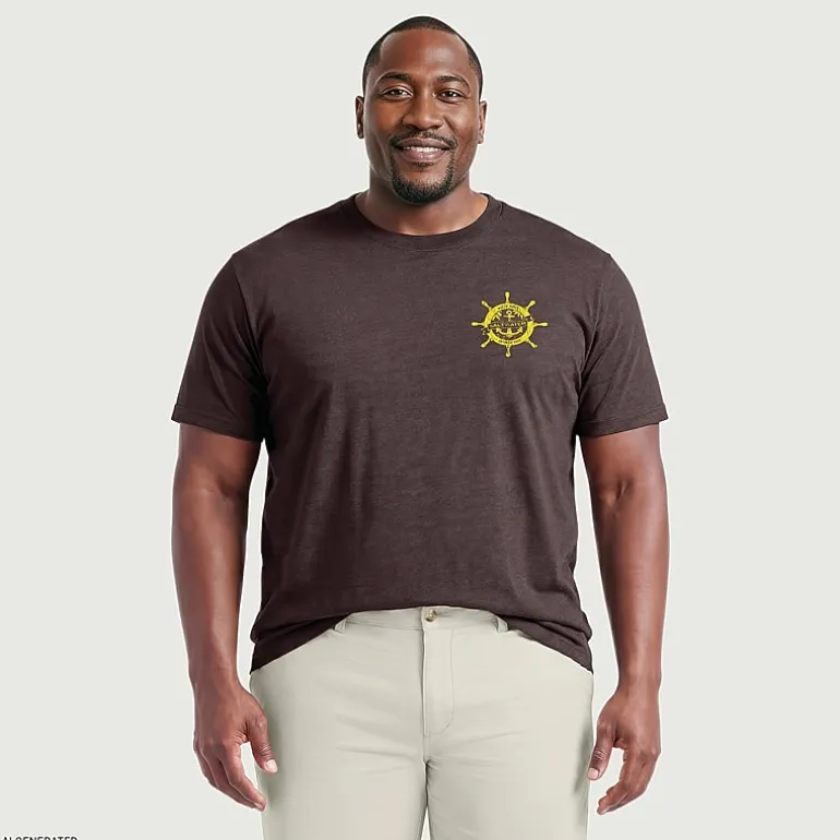 IZOD Mens Crew Neck Short Sleeve Classic Fit Big and Tall Graphic T-Shirt