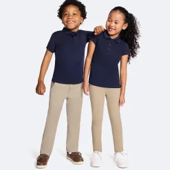 IZOD Performance Mesh Boys Short Sleeve Regular Fit Wrinkle Resistant Moisture Wicking Polo Shirt