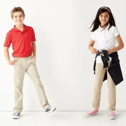 IZOD Performance Mesh Boys Short Sleeve Regular Fit Wrinkle Resistant Moisture Wicking Polo Shirt