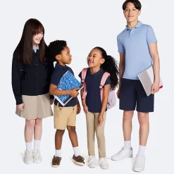 IZOD Performance Mesh Boys Short Sleeve Regular Fit Wrinkle Resistant Moisture Wicking Polo Shirt