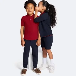 IZOD Performance Mesh Boys Short Sleeve Regular Fit Wrinkle Resistant Moisture Wicking Polo Shirt