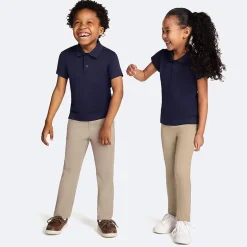 IZOD Performance Mesh Boys Short Sleeve Regular Fit Wrinkle Resistant Moisture Wicking Polo Shirt