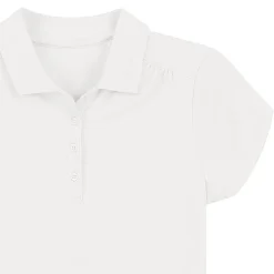 IZOD Performance Mesh Little & Big Kid Girls Short Sleeve Regular Fit Wrinkle Resistant Moisture Wicking Polo Shirt