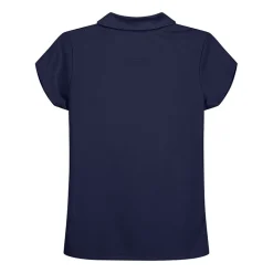 IZOD Performance Mesh Little & Big Kid Girls Short Sleeve Regular Fit Wrinkle Resistant Moisture Wicking Polo Shirt