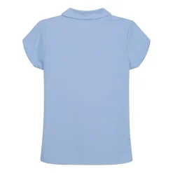 IZOD Performance Mesh Little & Big Kid Girls Short Sleeve Regular Fit Wrinkle Resistant Moisture Wicking Polo Shirt