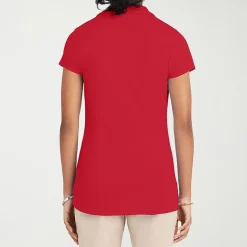 IZOD Performance Womens Juniors Short Sleeve Polo Shirt