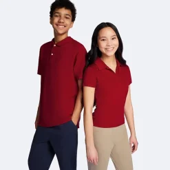 IZOD Performance Womens Juniors Short Sleeve Polo Shirt