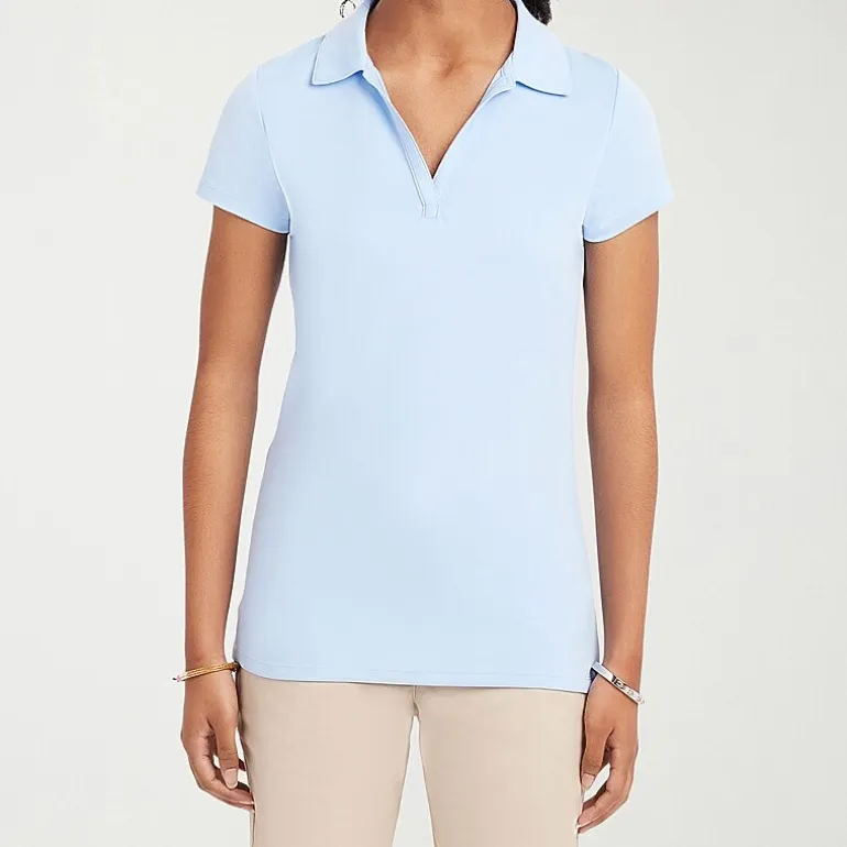 IZOD Performance Womens Juniors Short Sleeve Polo Shirt