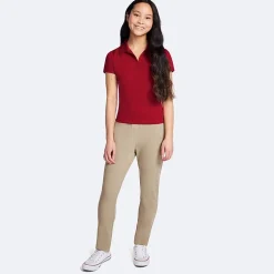 IZOD Performance Womens Juniors Short Sleeve Polo Shirt