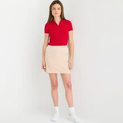 IZOD Performance Womens Juniors Short Sleeve Polo Shirt