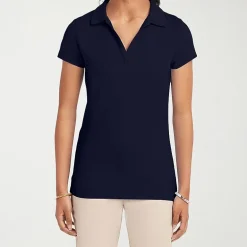 IZOD Performance Womens Juniors Short Sleeve Polo Shirt